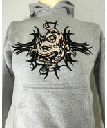 New Mad Engine Youth Heather Gray Long Sleeves Cozy Unique Pull Over Hoo... - $19.79+