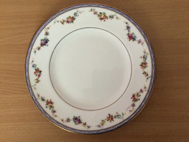 Vintage Royal Doulton salad plate floral gold rim R.A.8995 A. H.802 - $35.00