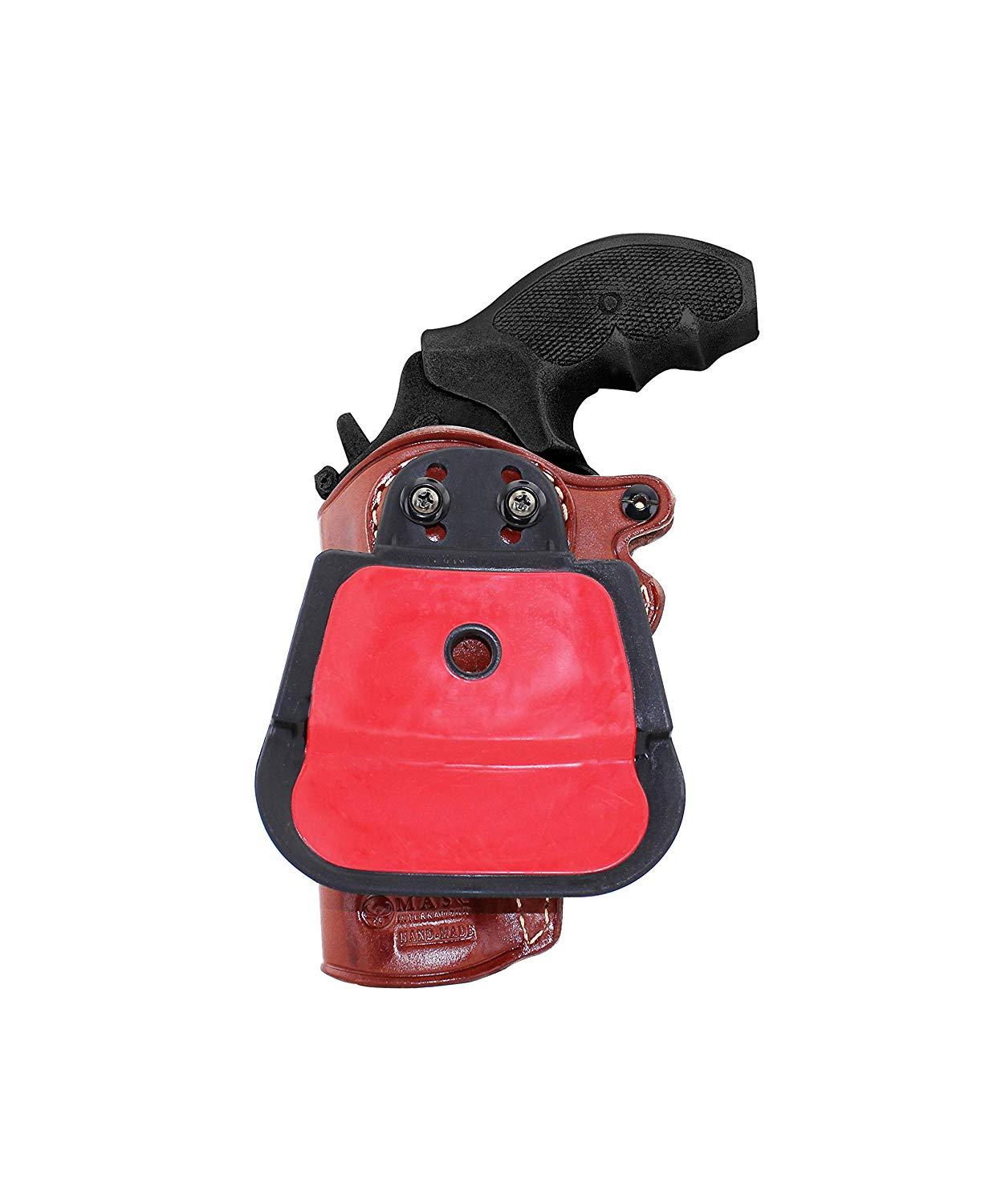 Leather Paddle Holster Fits Ruger SP101 327 Federal Magnum 4.20" BBL