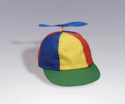 MULTI COLOR PROPELLER CAP HAT ADULT HALLOWEEN COSTUME ACCESSORY-NEW &amp; IM... - £9.38 GBP