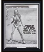 ORIGINAL Vintage 1965 One Million BC Raquel Welch 11x14 Framed Advertise... - $247.49