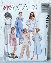 McCall&#39;s Sleepwear Leggings Nightgown Robe Sewing Pattern 8094 Misses L-... - $12.30