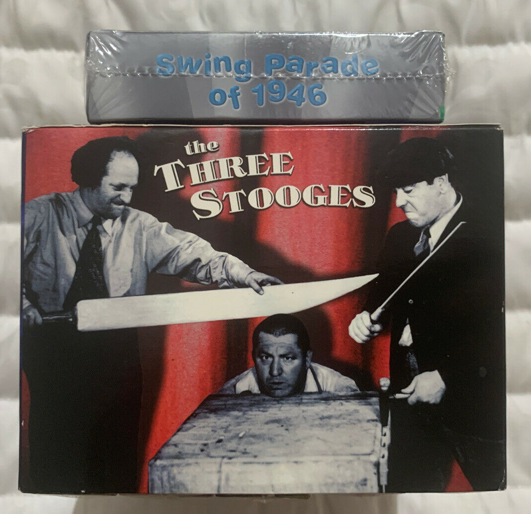 The Three Stooges Vhs Lost Comedy Treasures Boxed Set And Swing Parade Of 1946 Vhs Tapes