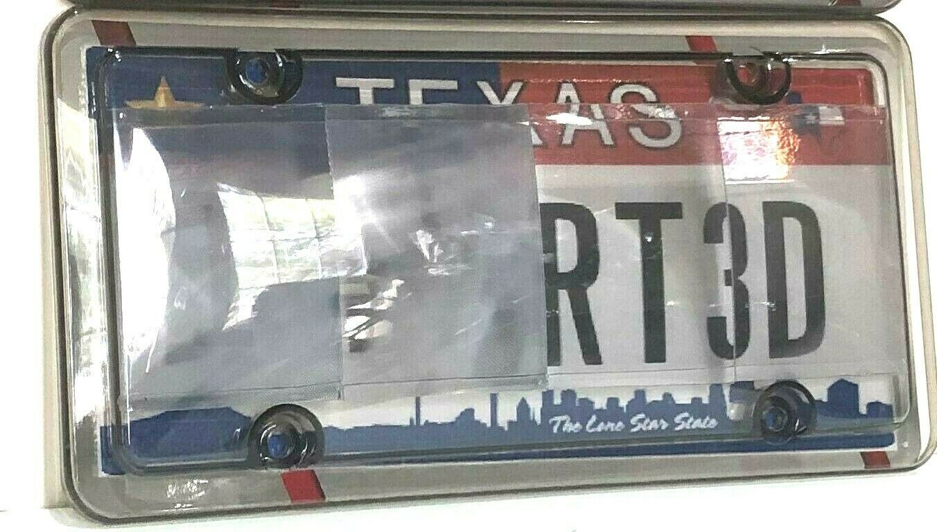 All NEW 2019 Automobile Tinted License Plate Privacy Shield Cover