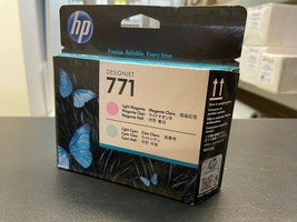 HP 771 Light Magenta/Cyan Designjet Printhead CE019A Dated Mar 2020 Z620... - $134.33