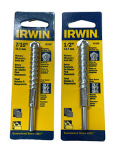 Irwin 7/16" and 1/2" Carbide Tipped Rotary Masonry Drill Bit Set - $13.85