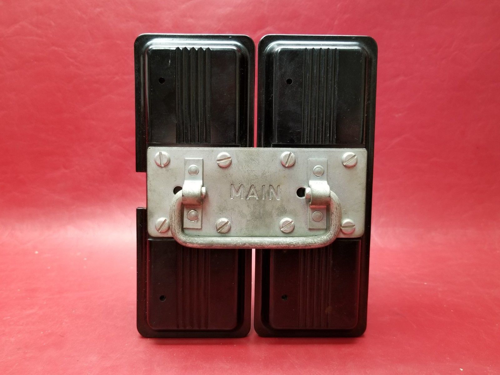 FPE Federal Pacific Main Fuse Block Pullout Lid 102 2 Pole 100 AMP