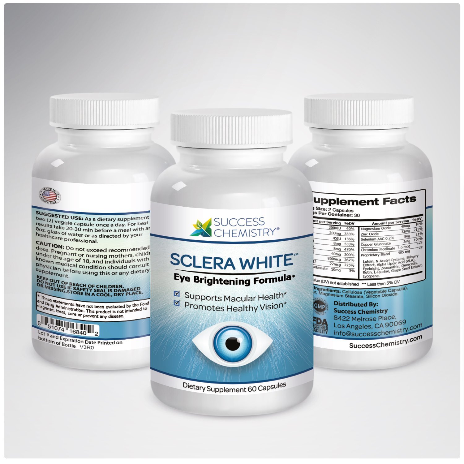 Sclera White Eye Brightening Eye Whitening Supplement Dietary