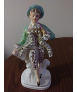 Vintage Made in Occupied Wales Japan Porcelain Figurine Colonial/Victori... - $24.88