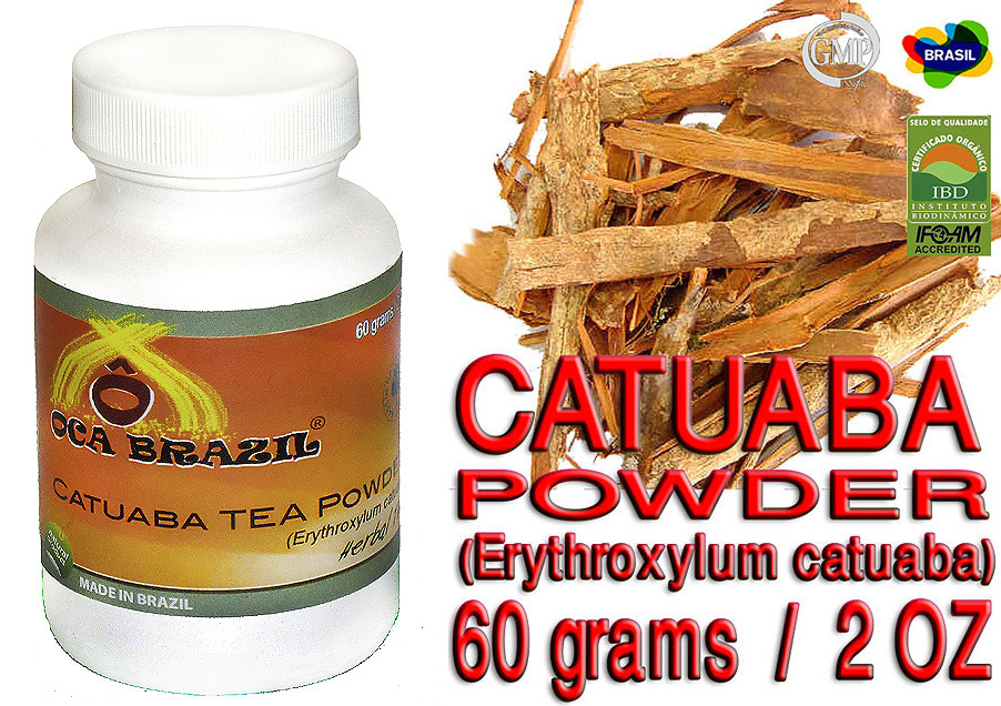 Brazilian Catuaba Powder Natural Tonic OcaBrazil Herbs & Botanicals