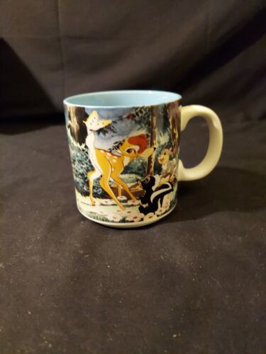 Vtg Walt Disney Classic Bambi Coffee Mug Oz Japan Exclusive Thumper Flower Mugs Glasses