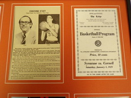 Syracuse Orange Basketball 16x20 Framed Memorabilia Set Program Covers Boeheim image 2