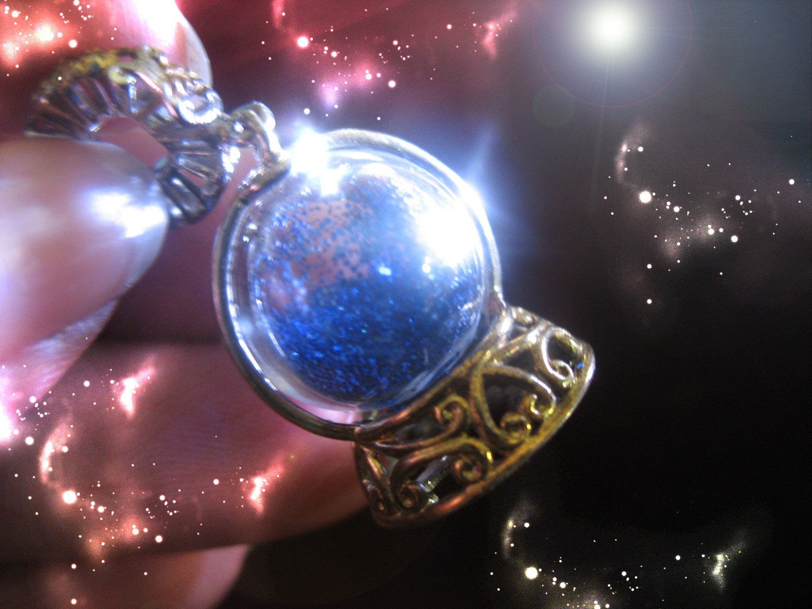 Haunted FREE with 99 HARNESSING HIGHEST SIGHT CRYSTAL BALL NECKLACE