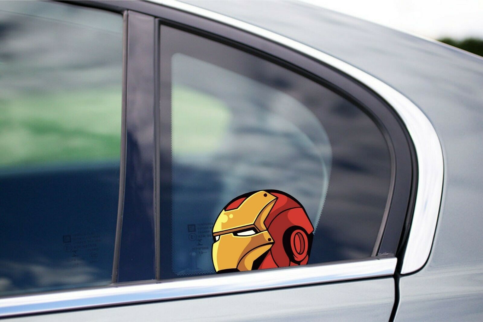 Iron Man Peeker Peeking Window Vinyl Decal Anime Stickers Avengers Marvel