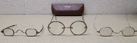 Lot of 3 Assorted Vintage Eyeglasses Frames / Spectacles rare and old - 1 Case image 3