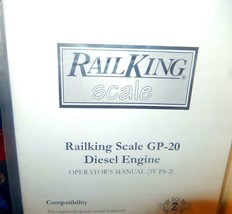 MTH TRAINS INSTRUCTION BOOKLET - RAILKING SCALE GP- 20 DIESEL ENGINE - M33 - $9.75