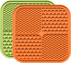 Lick Mat for Dog - 2 Pack Pet Lick Pads for Large&Small Dogs Cat,Pet Calming Dog