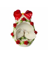 Capodimonte porcelain Bird flower Savastano Gricci Italy figurine Doves ... - $173.25