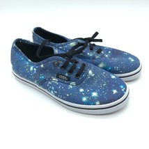 Vans Boys Girls Sneakers Canvas Galaxy Outer Space Print Blue Size 1 - $33.72