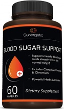 Sunergetic Premium Blood Sugar Support Healthy Blood Sugar Glucose Level 60 Caps - $82.25