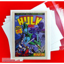 Marvel Hulk Stan Lee Presents Comic Weekly Size3 UK Comic Bags and Boards x 25 ! - $27.81