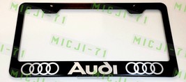 Audi Stainless Steel License Plate Frame Rust Free W/ Bolt Caps - $11.99