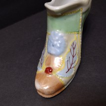 Miniature Lusterware Shoe Planter, Vintage Made in Japan, Ceramic Colorful Pump image 7