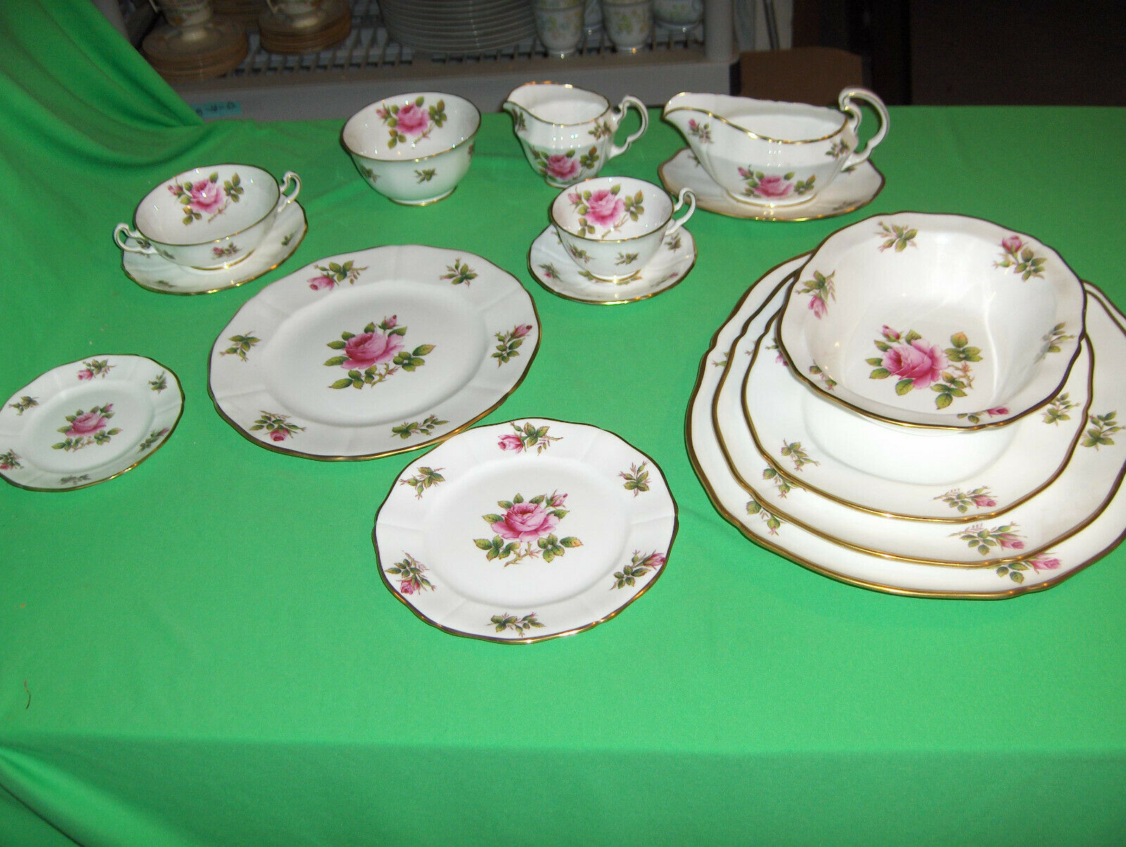 vintage-rare-91-pc-set-adderley-fine-bone-china-carlton-pink-roses