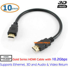 Gold Plated 10pcs 1.5ft HDMI v1.4 CABLE  - $39.23