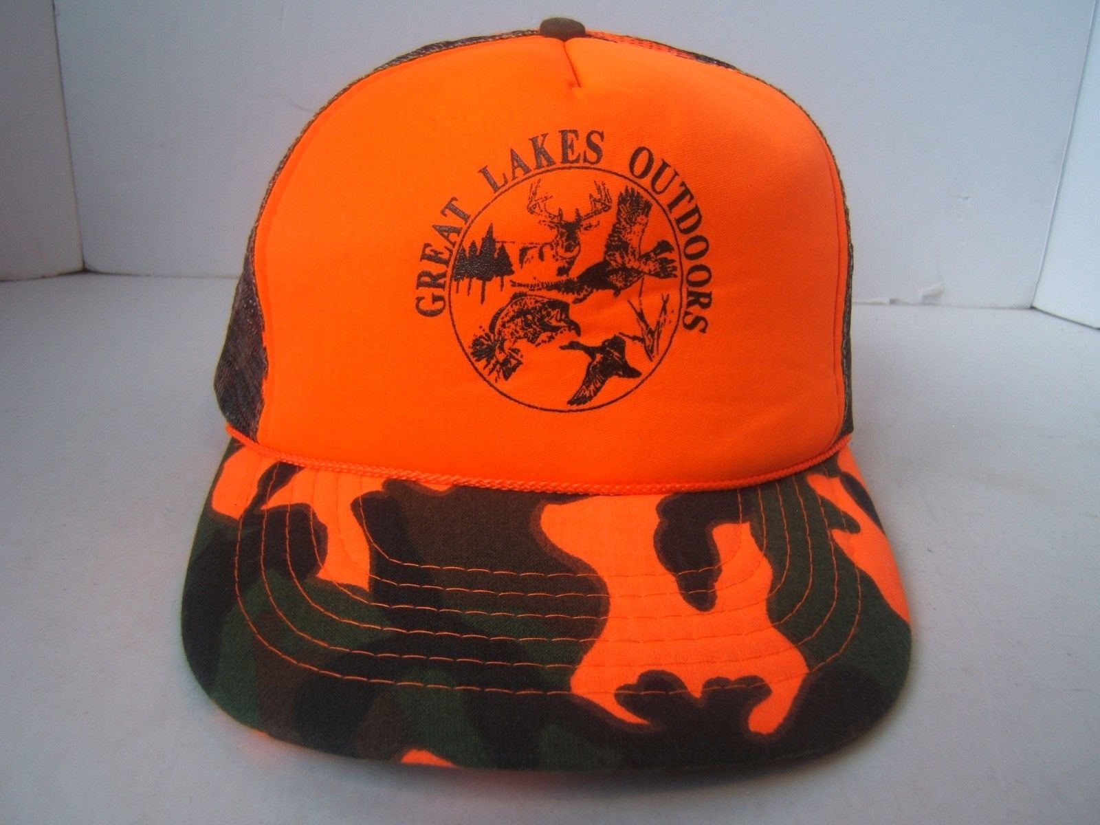 orange camo trucker hat wholesale