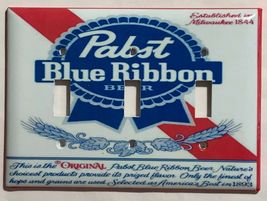 Pabst Blue Ribbon Beer Light Switch Outlet wall Cover Plate Home Decor image 7