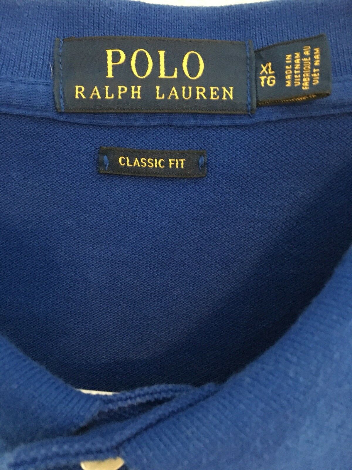 Polo Ralph Lauren Royal Blue Tag Big White Pony Men’s Size XL TG ...