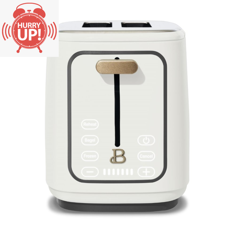 2 Slice Toaster Touchscreen White Icing Drew Barrymore Kitchen Dorm 900