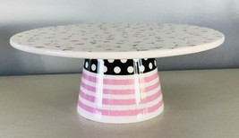 Sur La Table Cake Plate on Pedestal Ceramic Dessert Stand Easter Spring ... - $27.30