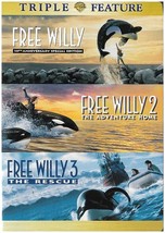 DVD - Free Willy: Triple Feature (1993 / 1995 / 1997) *2-Disc Set / Warn... - $5.00