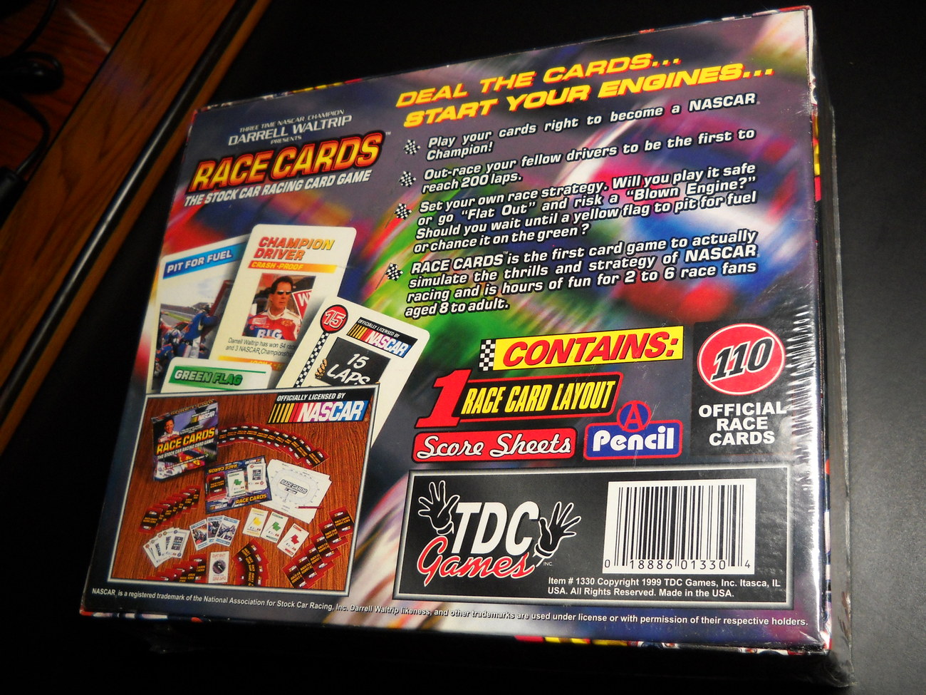 Race Cards Nascar Stock Car Racing Game New and Unused in Still Sealed