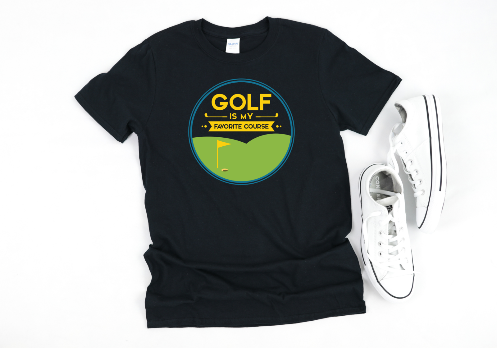 Golf Graphic Tees Funny Sayings Golf Club Is My Favorite Course Shirts