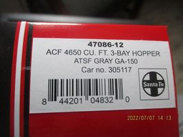 Intermountain # 47086 ATSF Gray GA-150 Santa Fe 4650 CI. FT. 3-Bay Hopper (HO) image 5