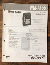 Sony WM-AF55 Cassette Service Manual *Original* - $24.09
