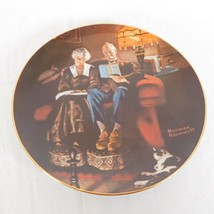 Norman Rockwell Collector Plate Knowles “Evening&#39;s Ease&quot; Light Campaign ... - $9.75