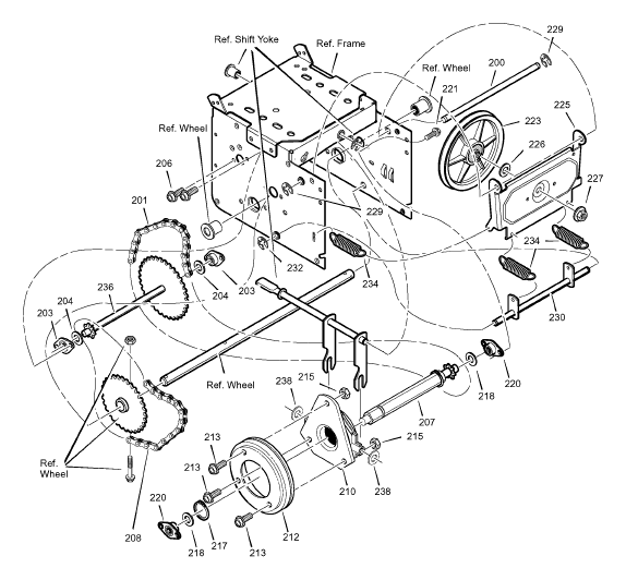 bearing retainer murray noma craftsman 334163 334163ma - Snow Blowers