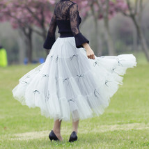 Women Bright Green Layered Tulle Skirt Outfit High Waist Wedding Skirt Plus Size image 12
