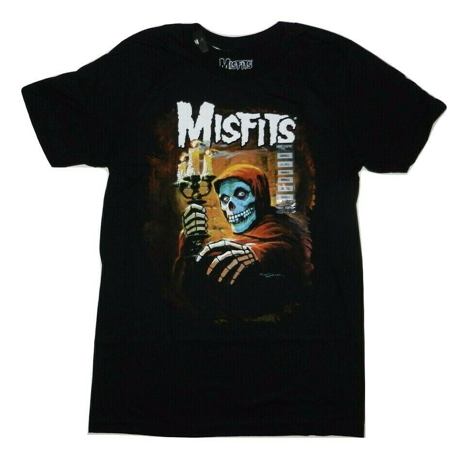 misfits skeleton candle punk rock band misfits t shirt new TShirts