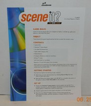2003 Mattel Scene It 1st edition DVD Game Replacement Instructions - $8.91