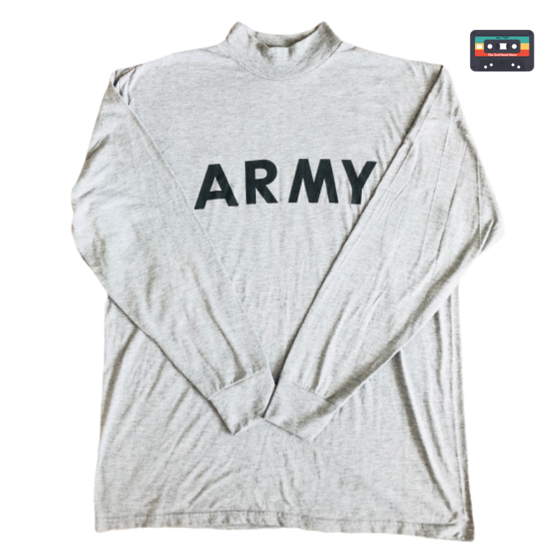 US Army Long Sleeve Shirt Men's IPFU Physical Fitness Uniform Gray Size ...