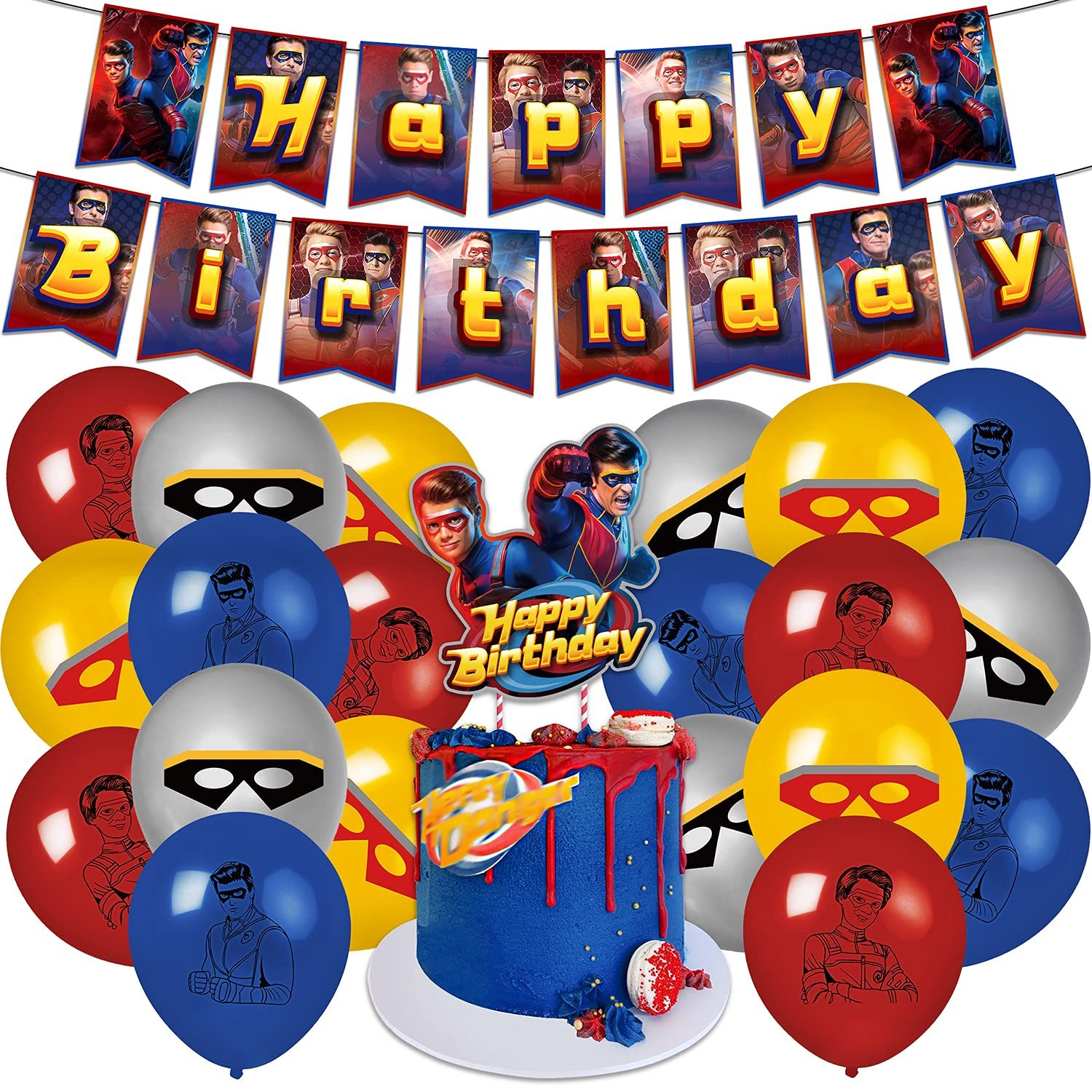 Henry Danger Birthday Decorations, Henry Danger Party Supplies Set Wit