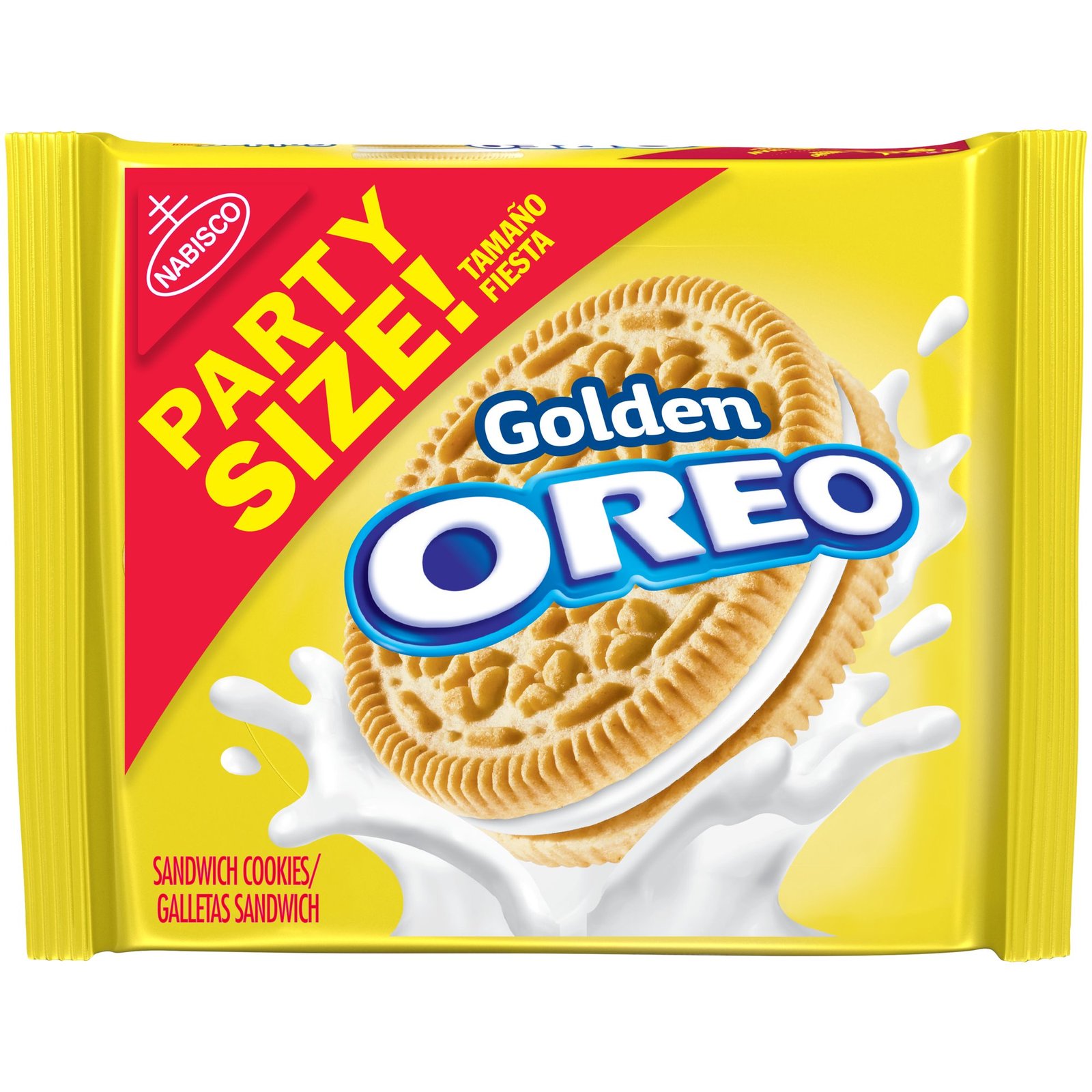 NABISCO OREO Real Golden Sandwich Cookies Party Size Pack - 25.5 oz.