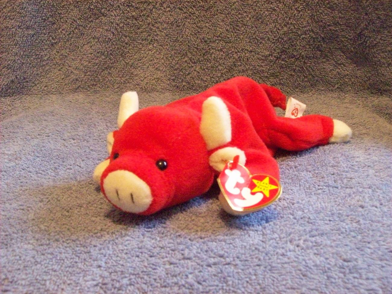 bull beanie baby worth