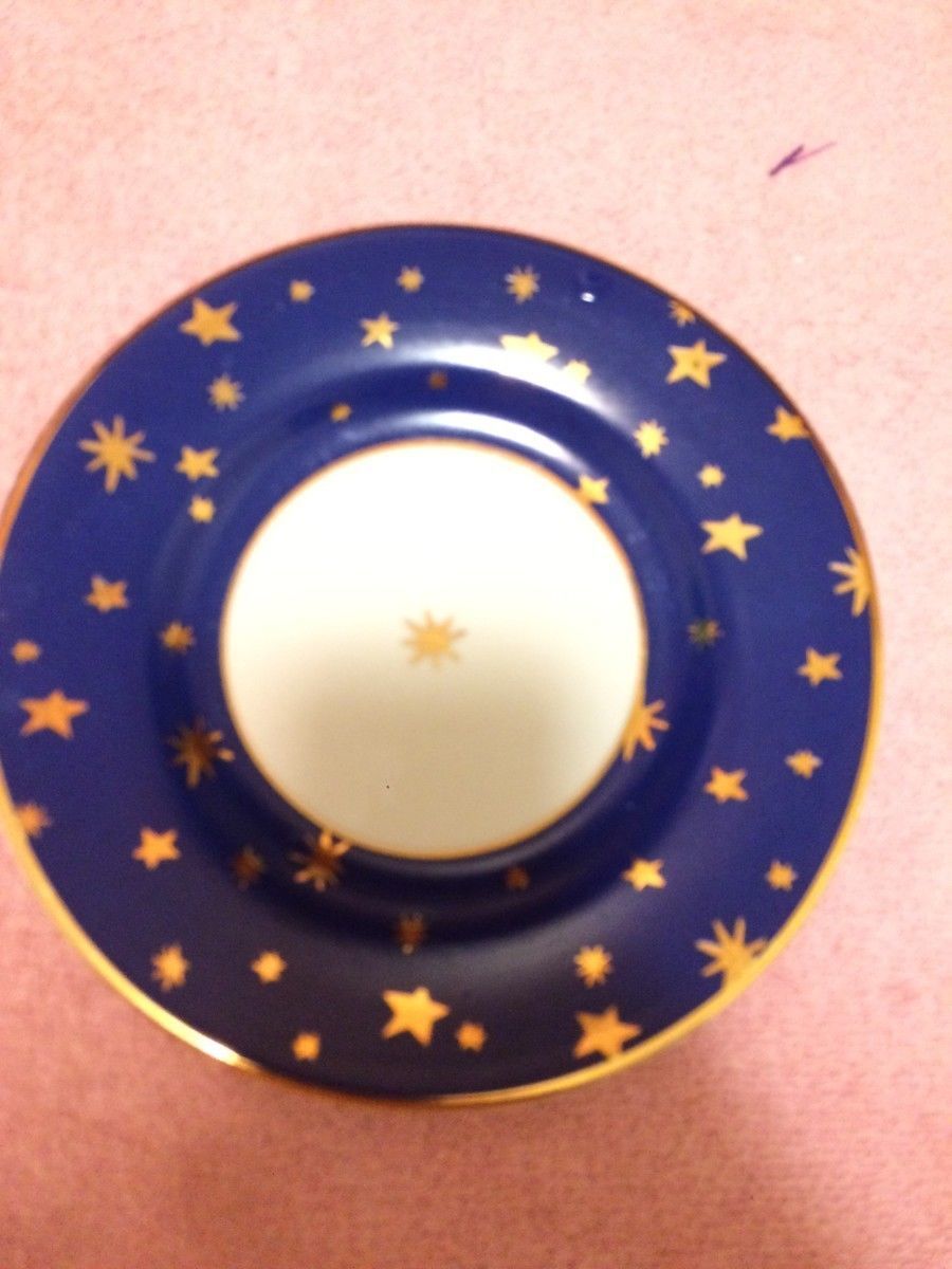 (2) SAKURA GALAXY DESSERT PLATES / SAUCERSSTARS14KBLUEFREE