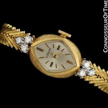 1960's JAEGER-LECOULTRE Vintage Ladies 14K Gold & Diamond Watch - Box & Papers - $1,661.10